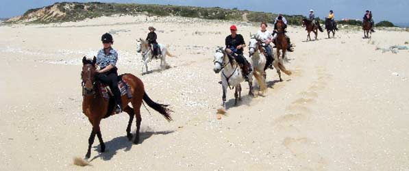 RandonnÃ©e Ã  cheval le long de la cÃ´te de l'Alentejo, Portugal