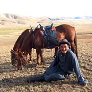 Randonnée à cheval. Arkhangaï. Steppes et nomades de la Mongolie centrale.