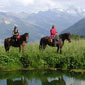 Rando cheval en Suisse dans les Alpes