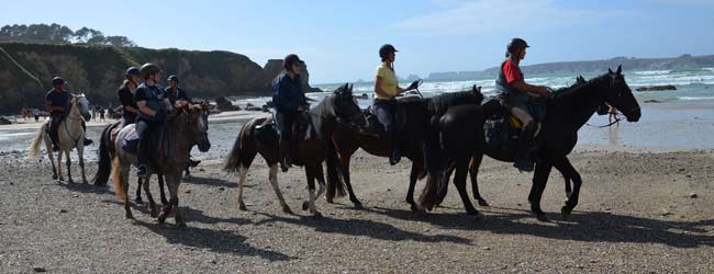 Randonnes au coeur du Finistre (versions 5 ou 7 jours  cheval), Bretagne, France