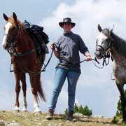 Randonnée à cheval de Cucugnan-Bugarach, Midi Pyrénées, France