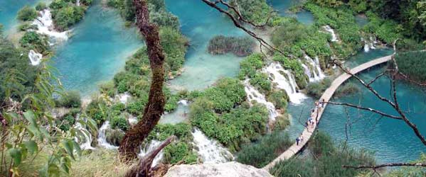 Randonnée à cheval, les lacs de Plitvice, Croatie