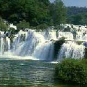 Randonnée à cheval, les lacs de Plitvice, Croatie