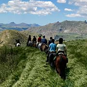 Randonnée à cheval les grandes traversées de l'île, Sicile, Italie