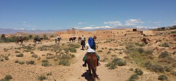 Randonnée à cheval, les casbahs de l'Atlas, Maroc