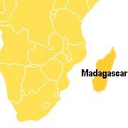 Chevauchée équestre dans le moyen ouest volcanique, Madagascar 