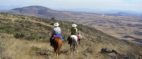 Randonnée équestre sur les hauts plateaux et canyons de Tula, Mexique