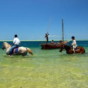 Randonnée équestre sur la côte paradisiaque du Mozambique