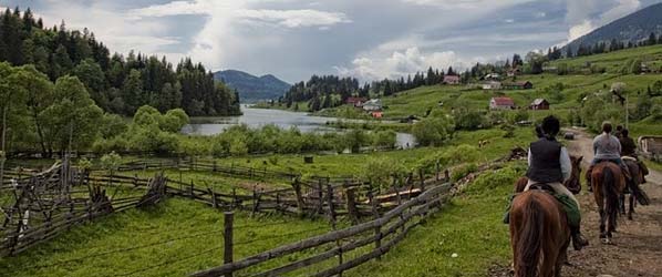 Randonnée à cheval en Transylvanie, Roumanie