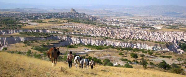 Rando cheval, la route de la soie, Cappadoce en Turquie.